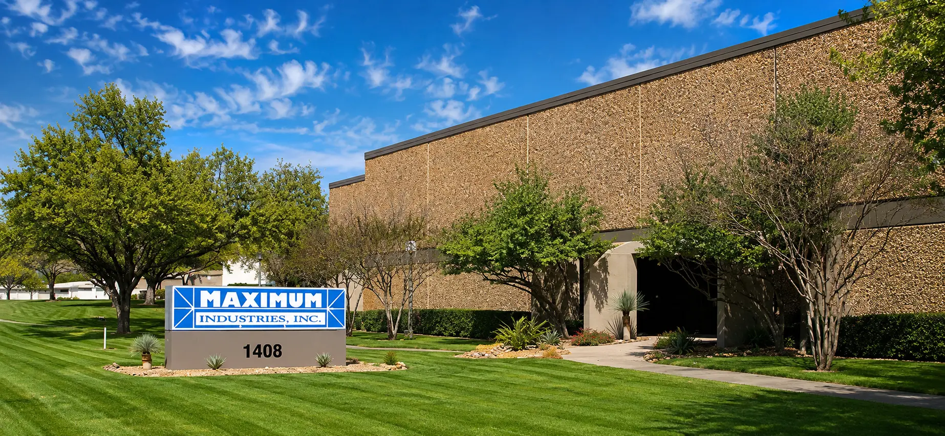The Maximum Industries headquarters facility in Irving, Texas